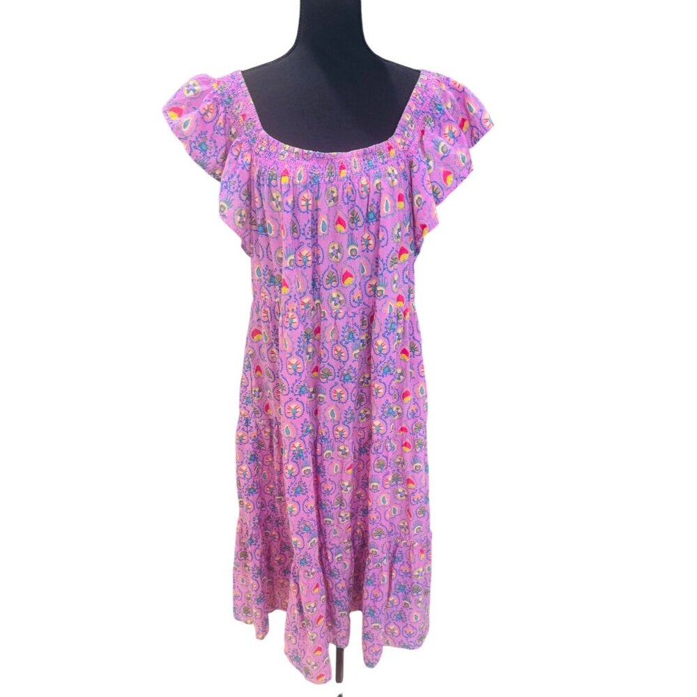 Uncle Frank Pink Floral Maxi Dress